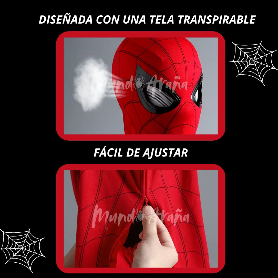 Máscara de Spiderman con Ojos Movibles