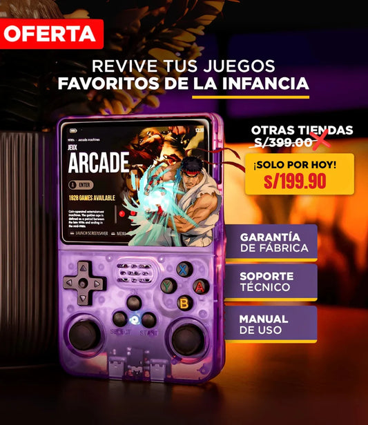 CONSOLA DE VIDEOJUEGOS PORTÁTIL R36S🕹
