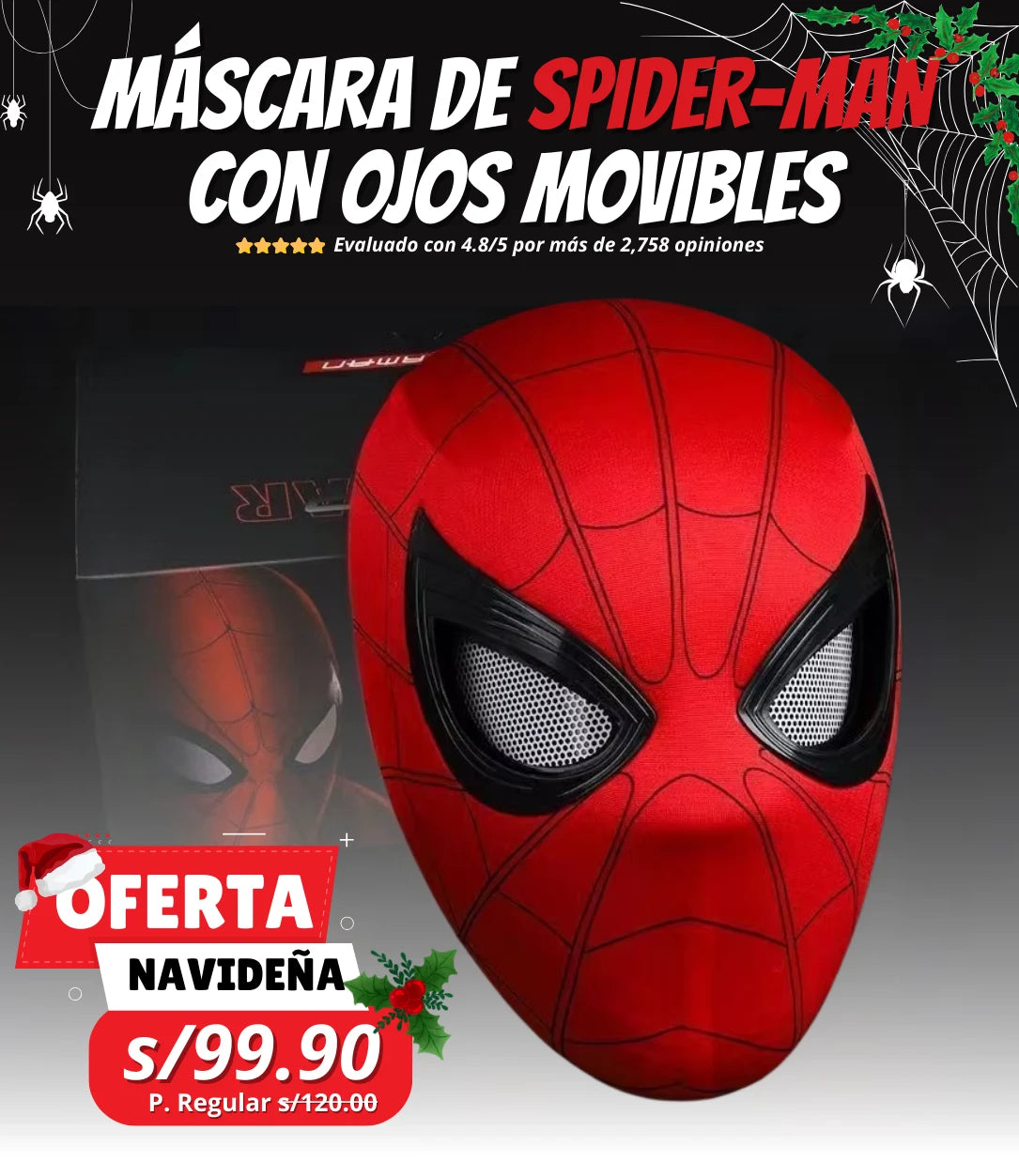 MÁSCARA DE SPIDERMAN