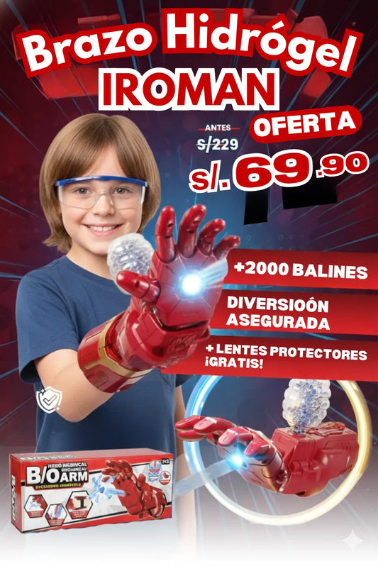 BRAZO HIDROGEL DE IRONMAN